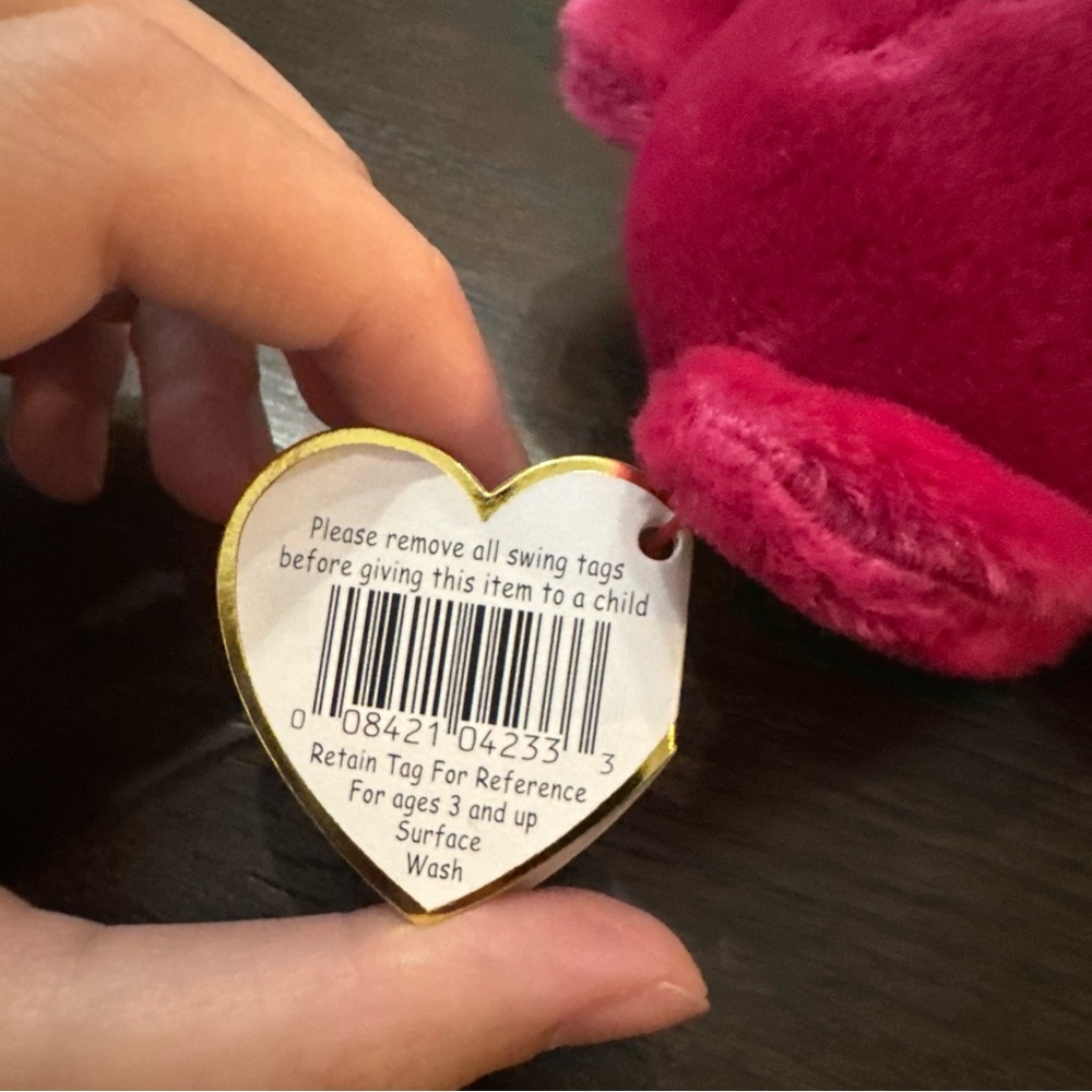 TY Beanie Baby - Valentina The Bear - Stuffed Animal Toy - Picture 7 of 7